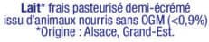 Alsace lait Lait Frais Pasteurisé Demi-écrémé packshot