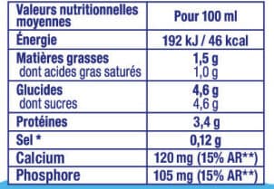 Alsace lait Lait Frais Pasteurisé Demi-écrémé packshot