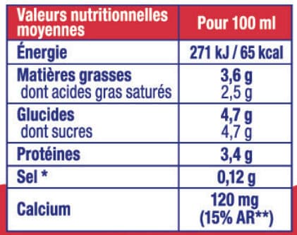 Alsace lait Lait Frais Entier packshot