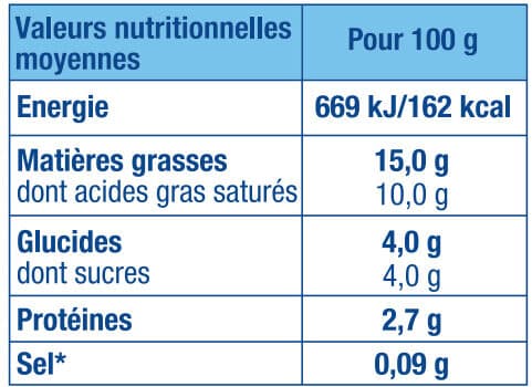 Alsace lait Crème fraîche Fluide Légère à 15% MG packshot