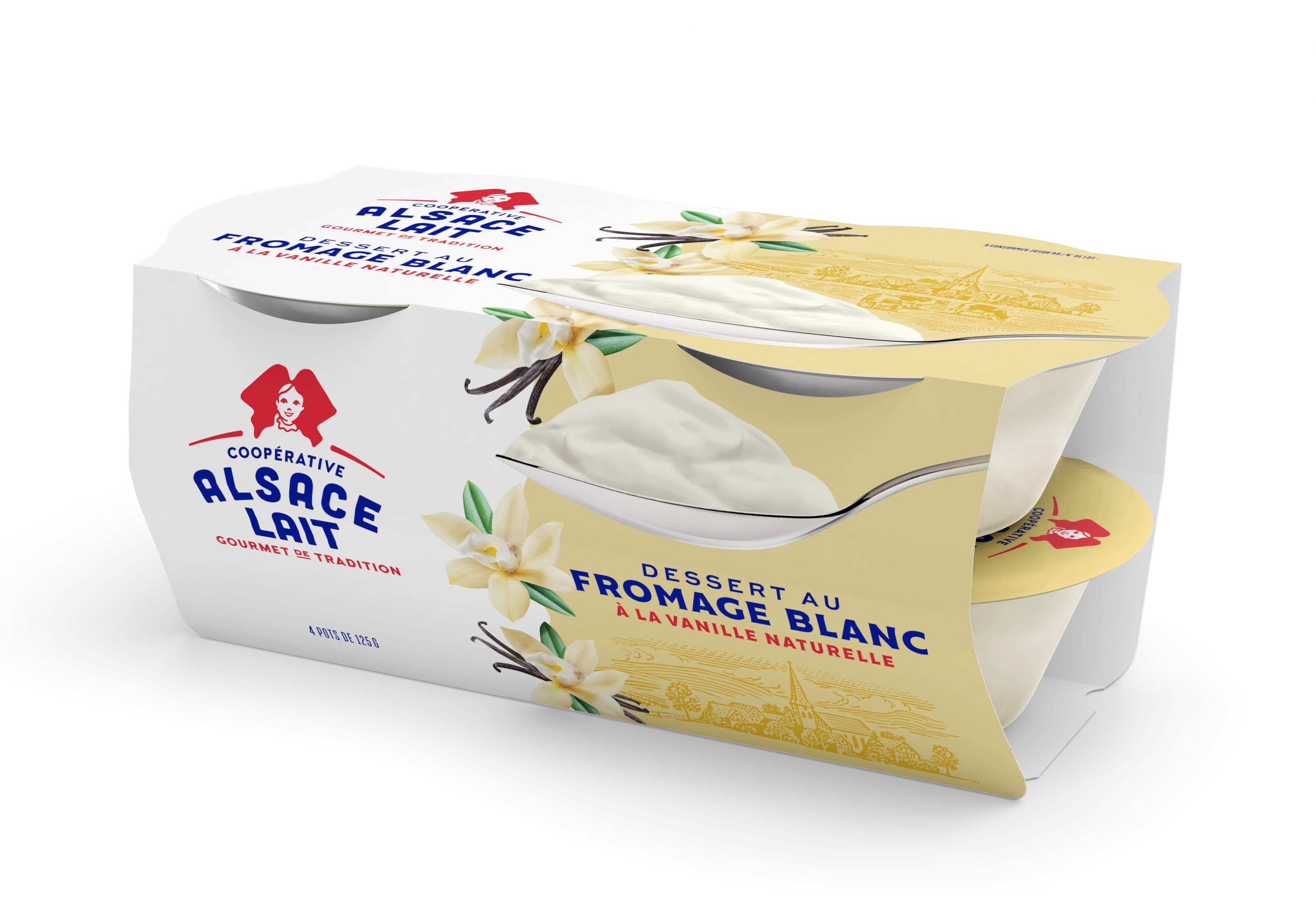 Alsace lait Dessert au Fromage Blanc à la Vanille Naturelle packshot