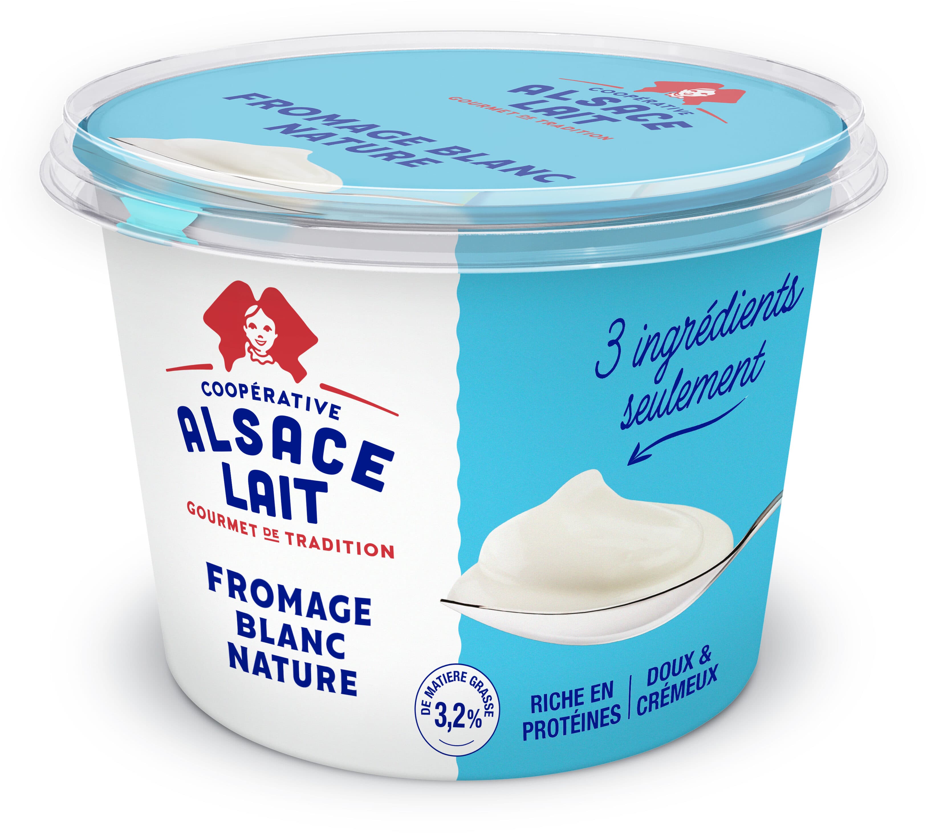 Alsace Lait Fromage blanc nature 3.2 % MG packshot
