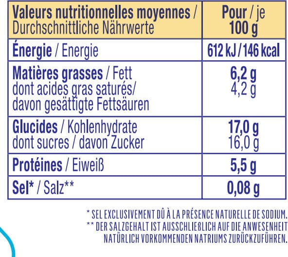 Alsace Lait Fromage blanc à la vanille naturelle sur lit myrtille packshot
