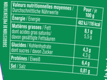 Alsace lait Fromage blanc Bibeleskaes Fines herbes packshot