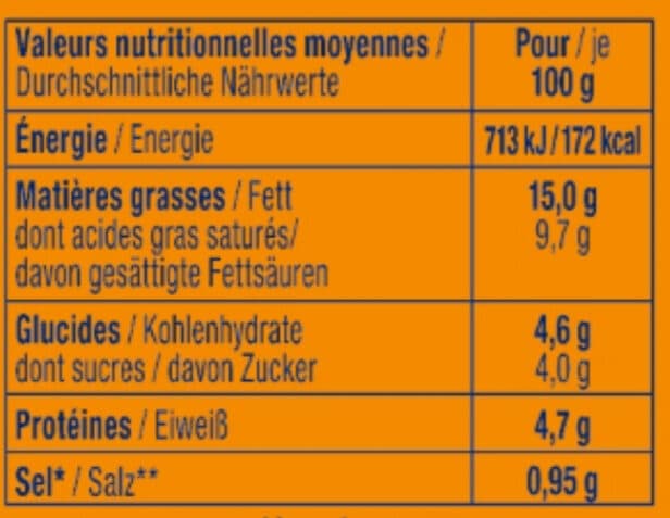 Alsace lait Préparation tarte flambée packshot