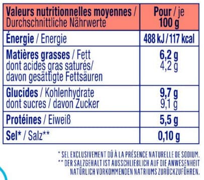 Alsace lait Fromage blanc Bibeleskaes sur lit de Fraises packshot