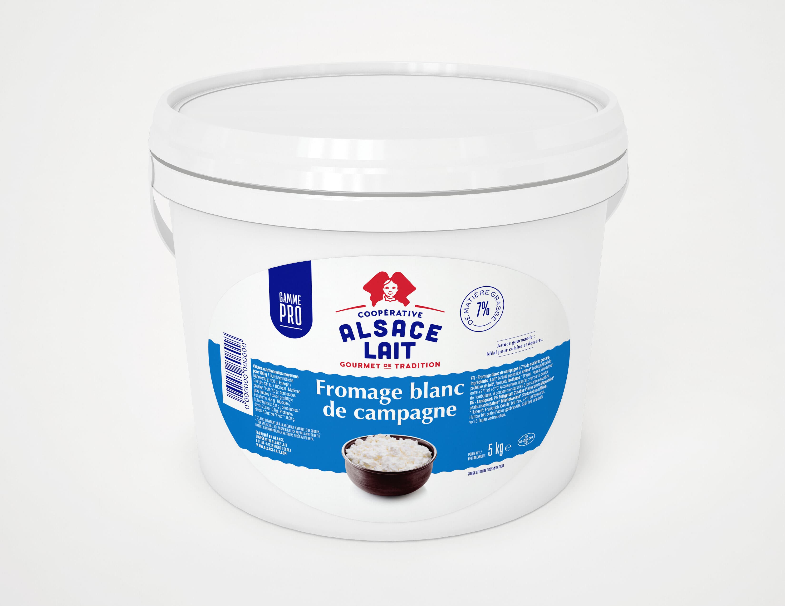 Alsace Lait Fromage blanc de campagne packshot