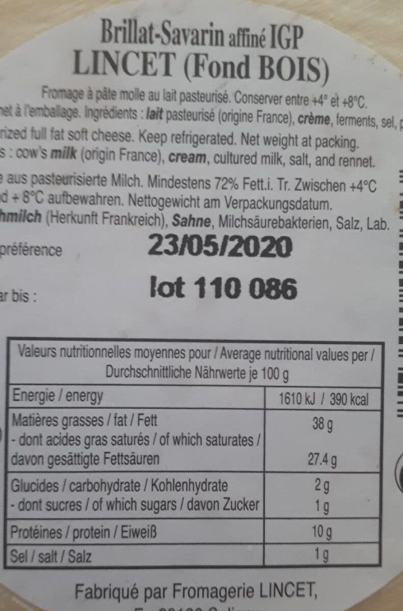 Fromagerie Lincet Brillat Savarin Affine packshot