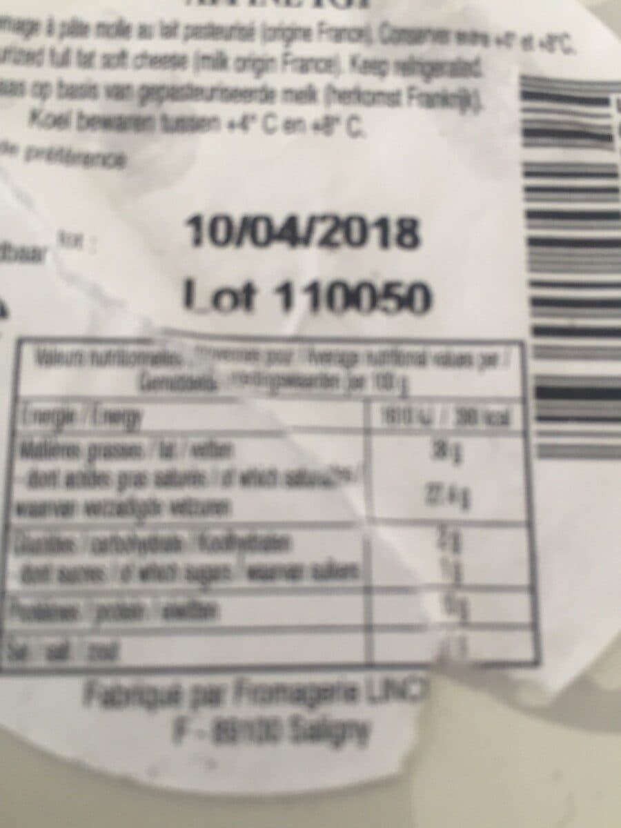 Lincet Brillât Savarin affiné packshot