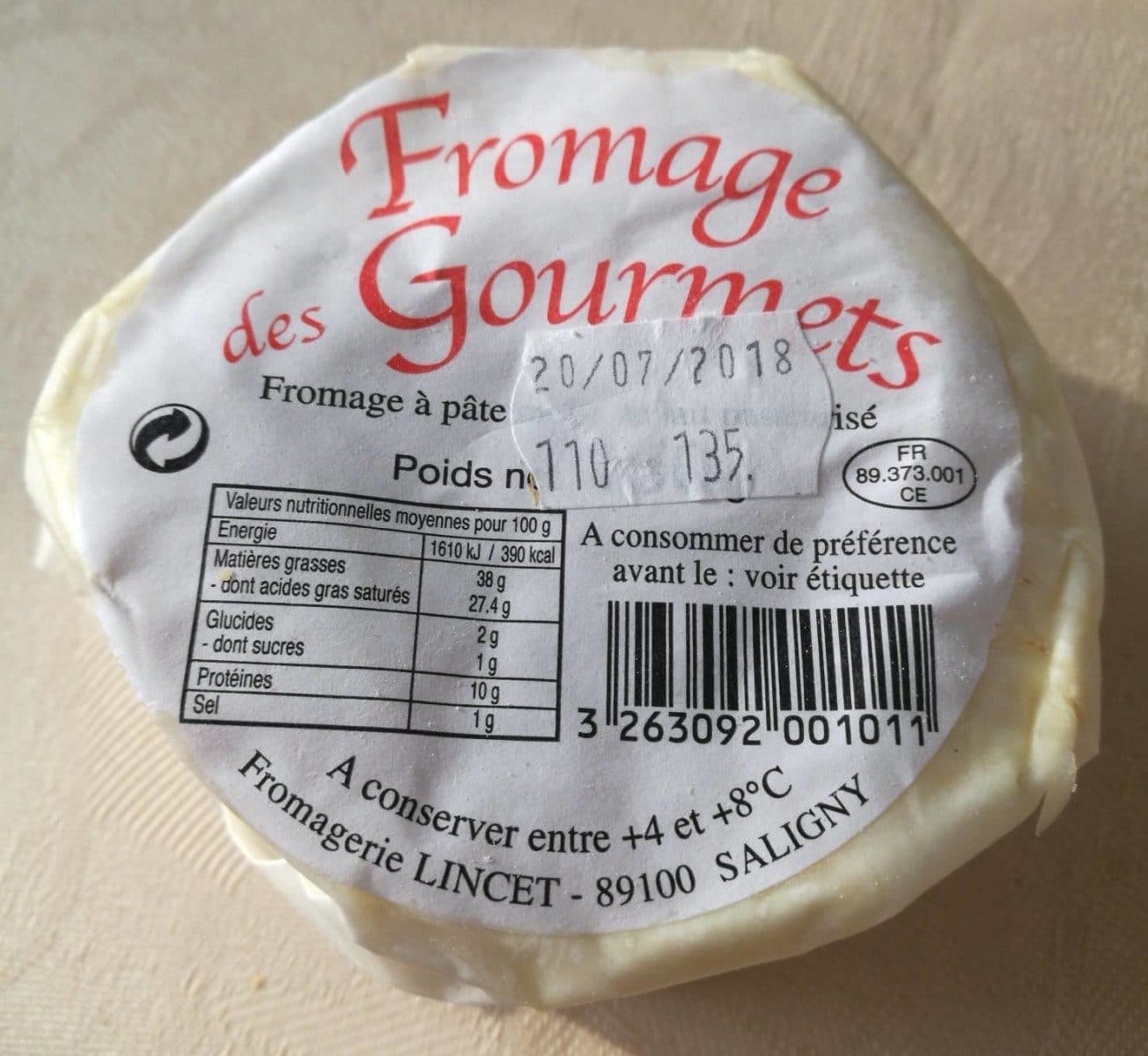 Open Food Facts Fromage des Gourmets packshot