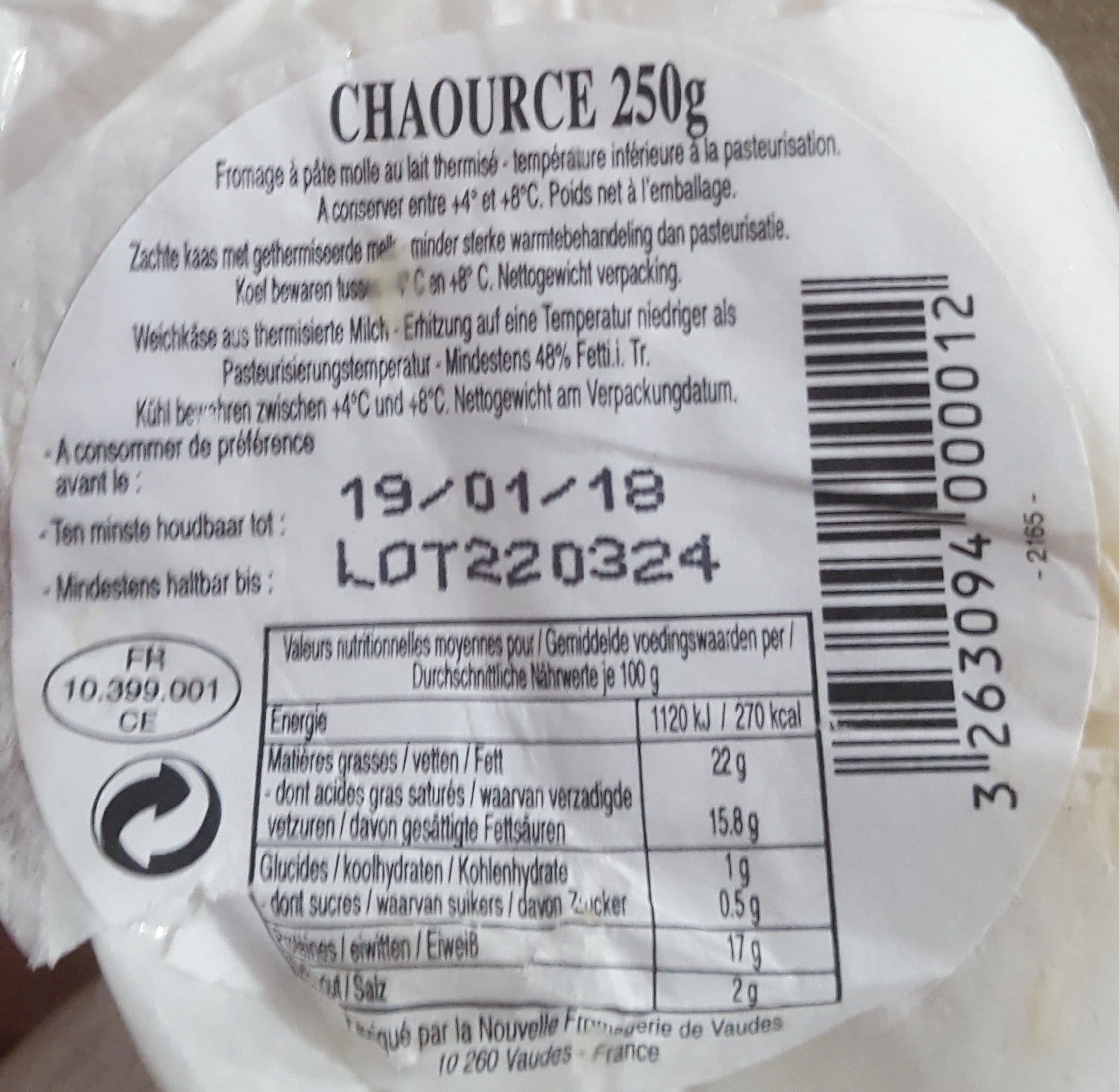 Chaource Chaource packshot