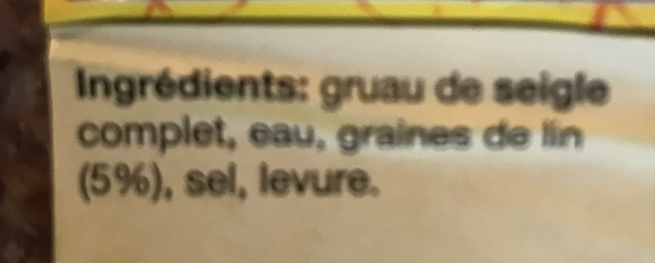 L'Épi Pain de Seigle Complet packshot