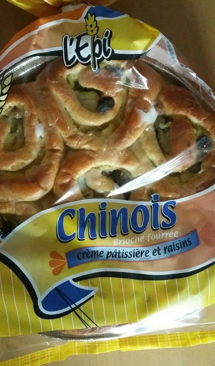Open Food Facts Chinois, brioche fourrage patissier et raisins, le paquet de packshot