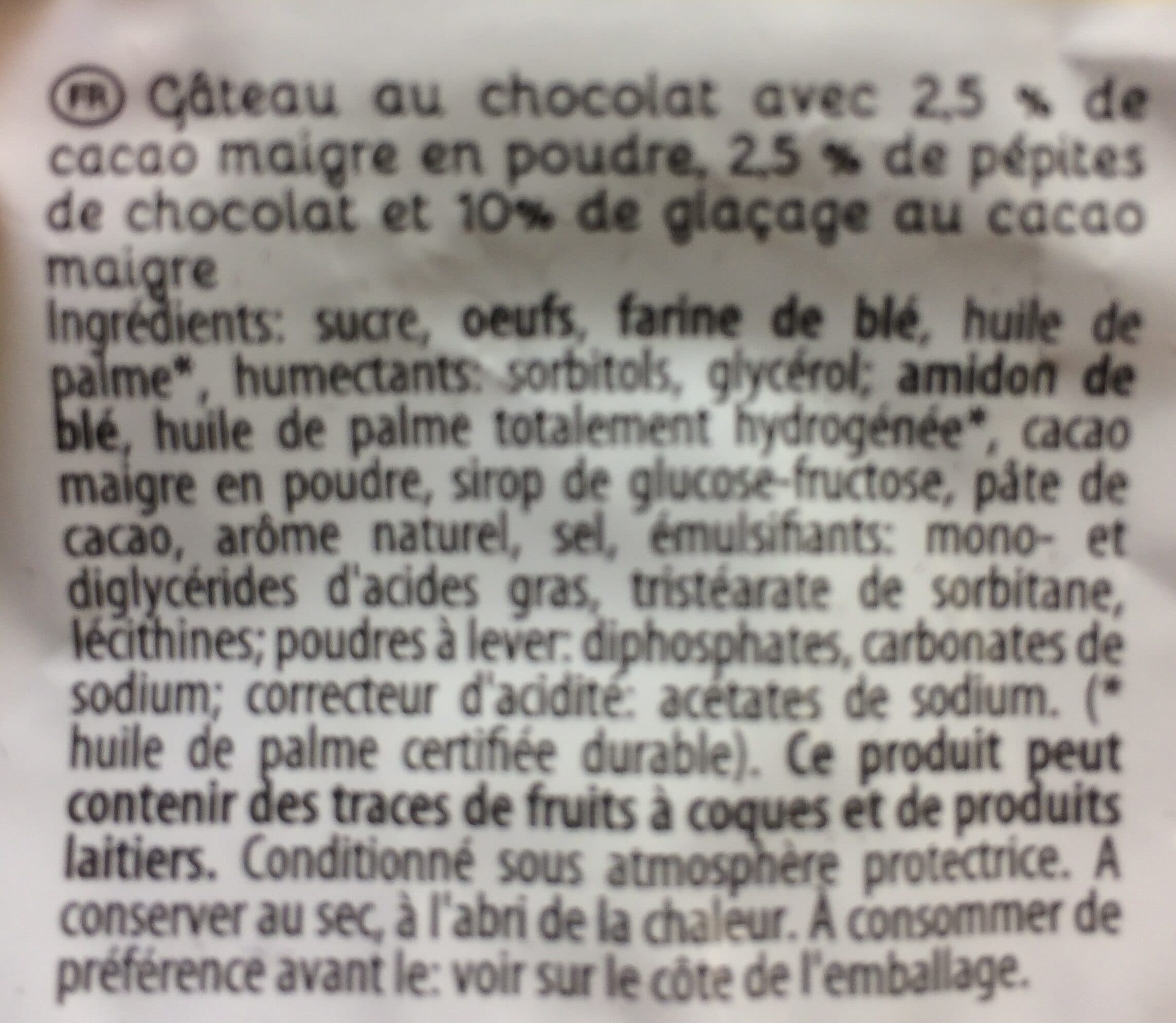 L'Epi Gateau au cacao et pepites chocolat L'EPI packshot