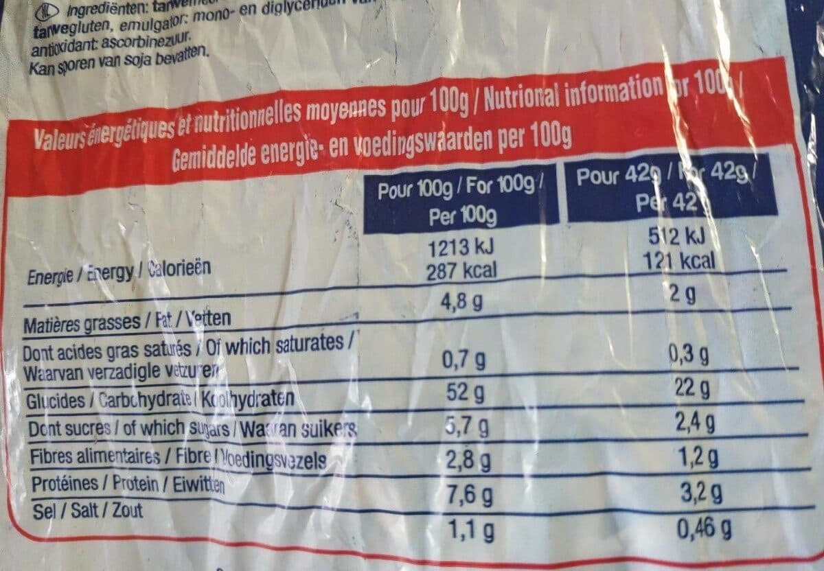 Sans marque Pain de Mie en tranches packshot