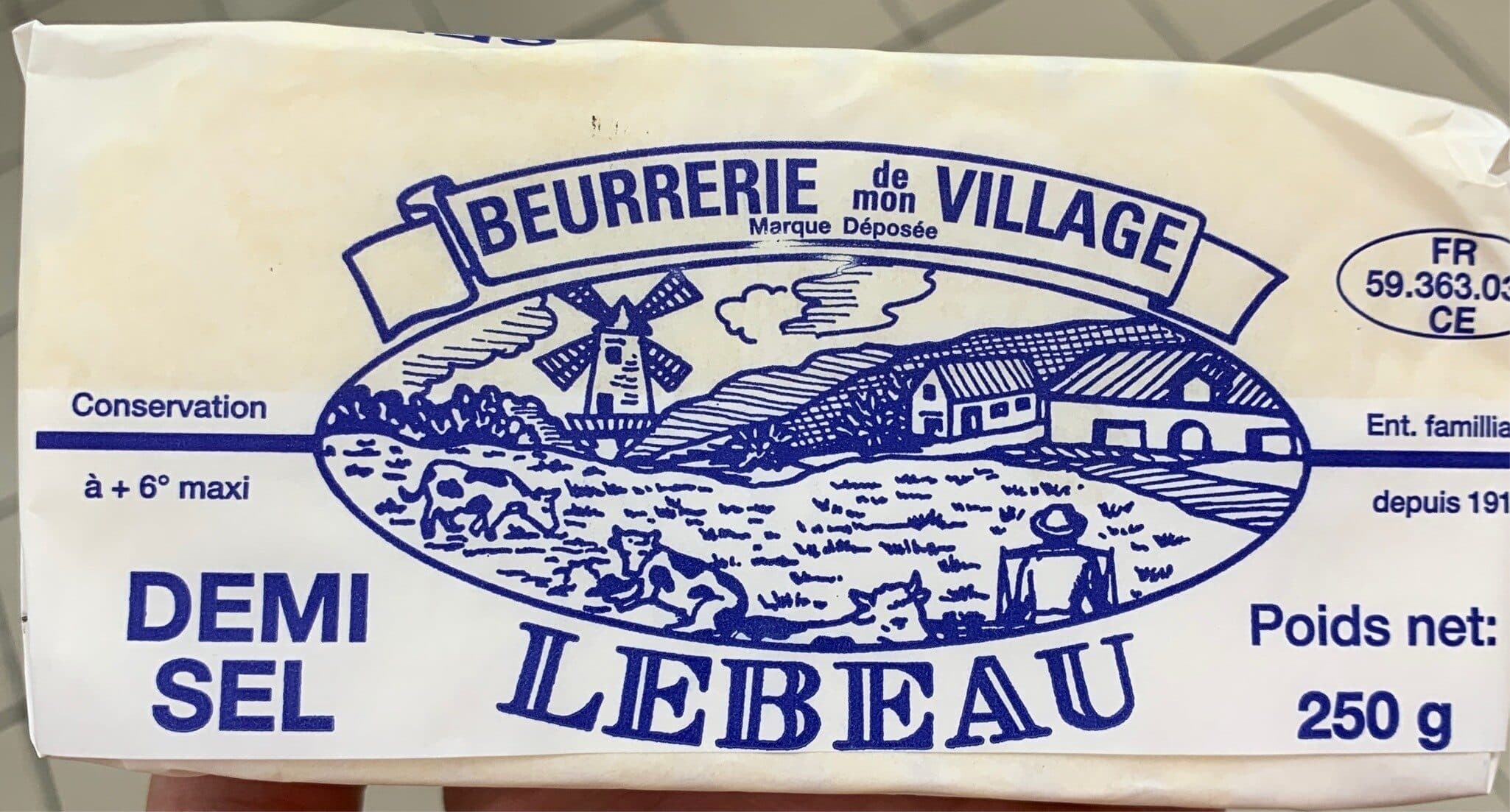 Beurrerie de Mon Village Beure Demi Sel packshot