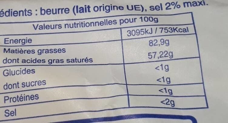 Lebeau Beurre demi-sel packshot