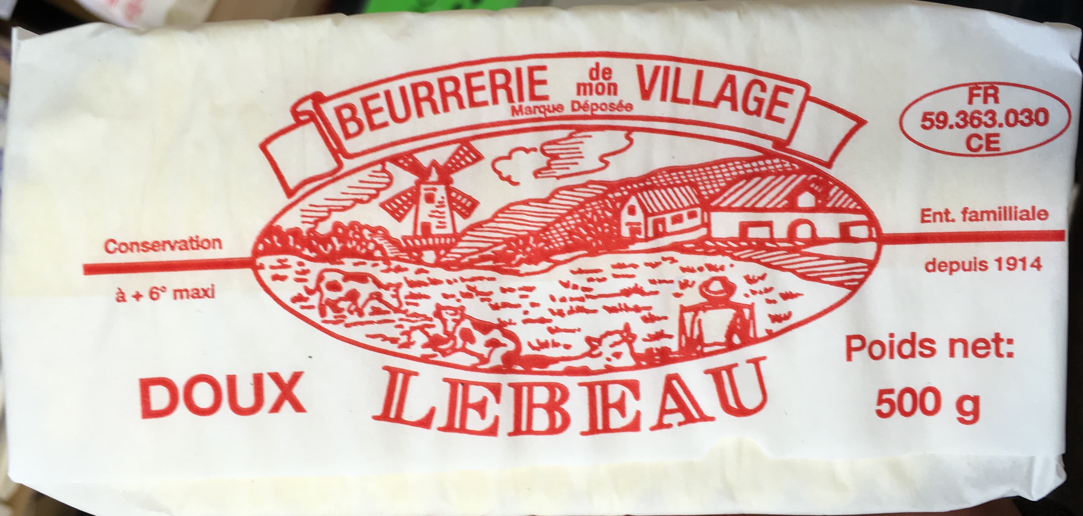 Beurrerie de mon village Doux packshot