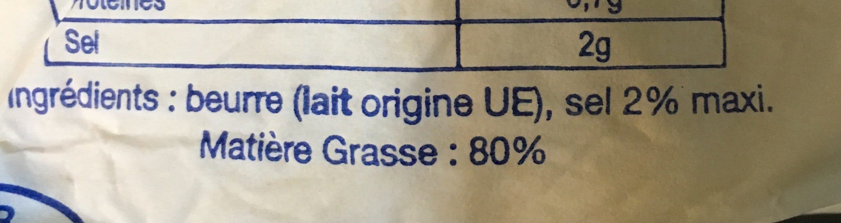 Open Food Facts Beurre deni-sel packshot
