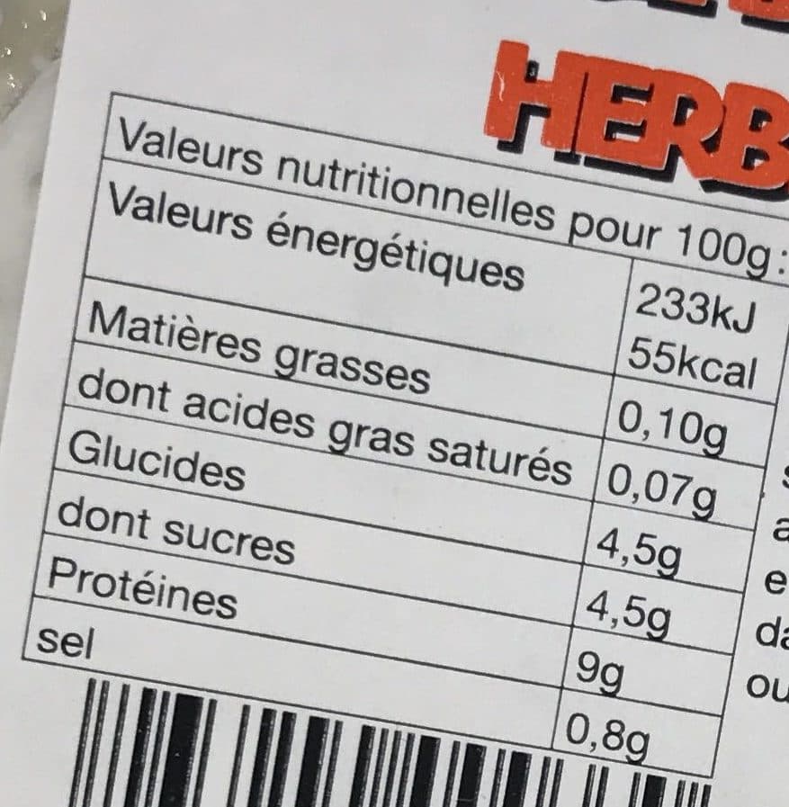 Lebeau Fromage blanc aux herbes (0% MG) packshot