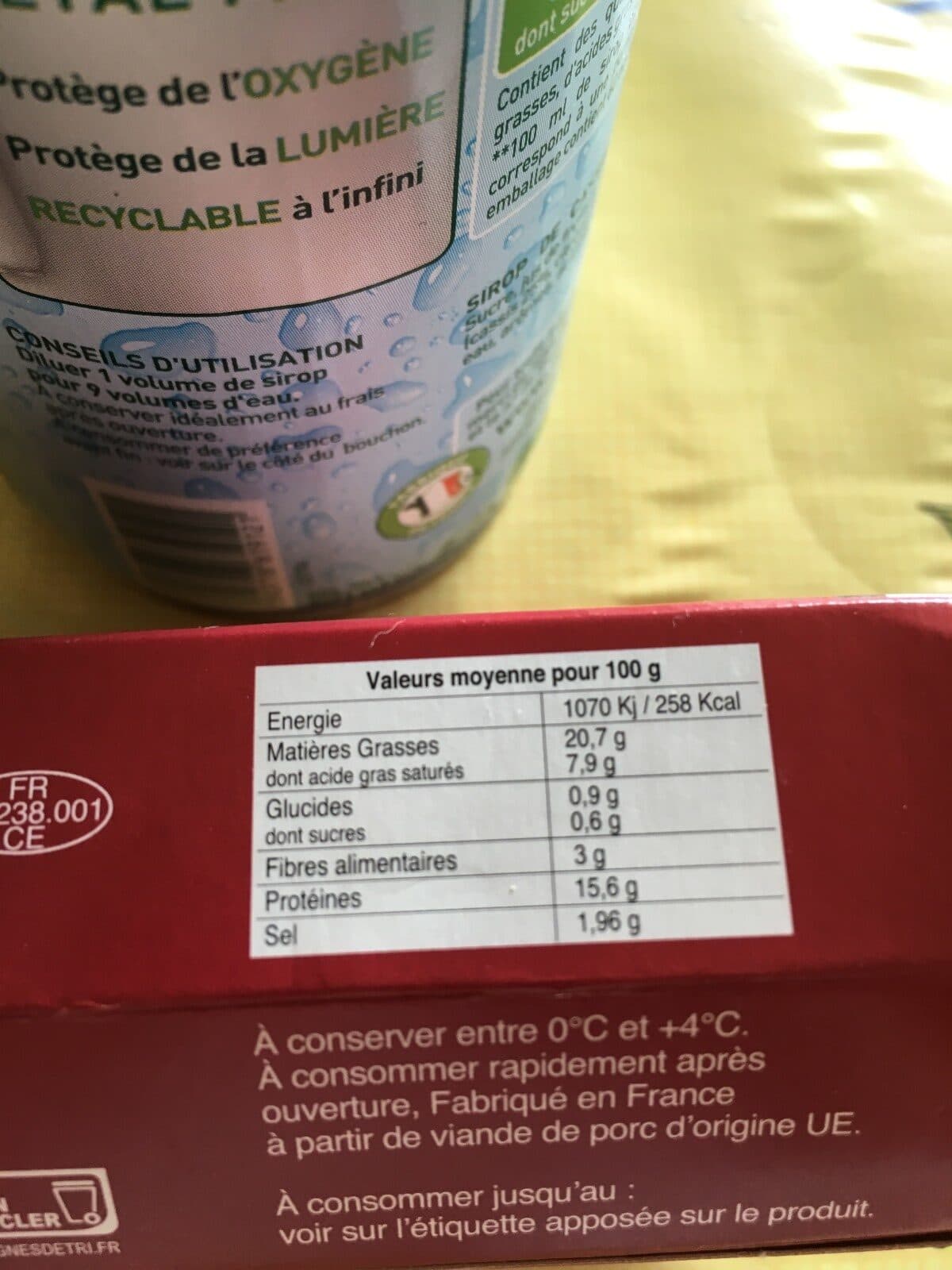 Open Food Facts Nivernoy Saucisson Ail Fume Ancien 200G packshot