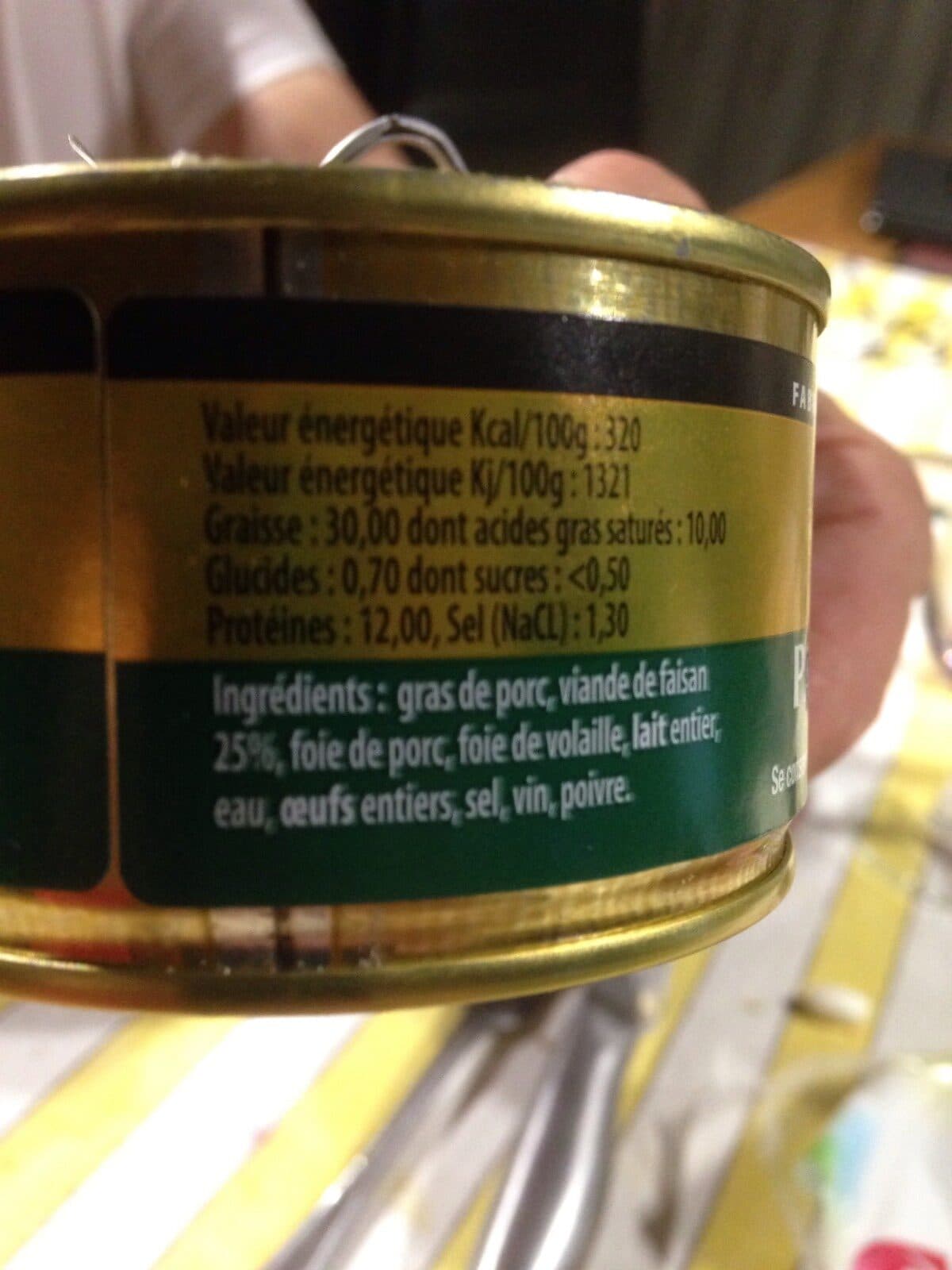 Quatrefages Paté de Faisan 130G packshot