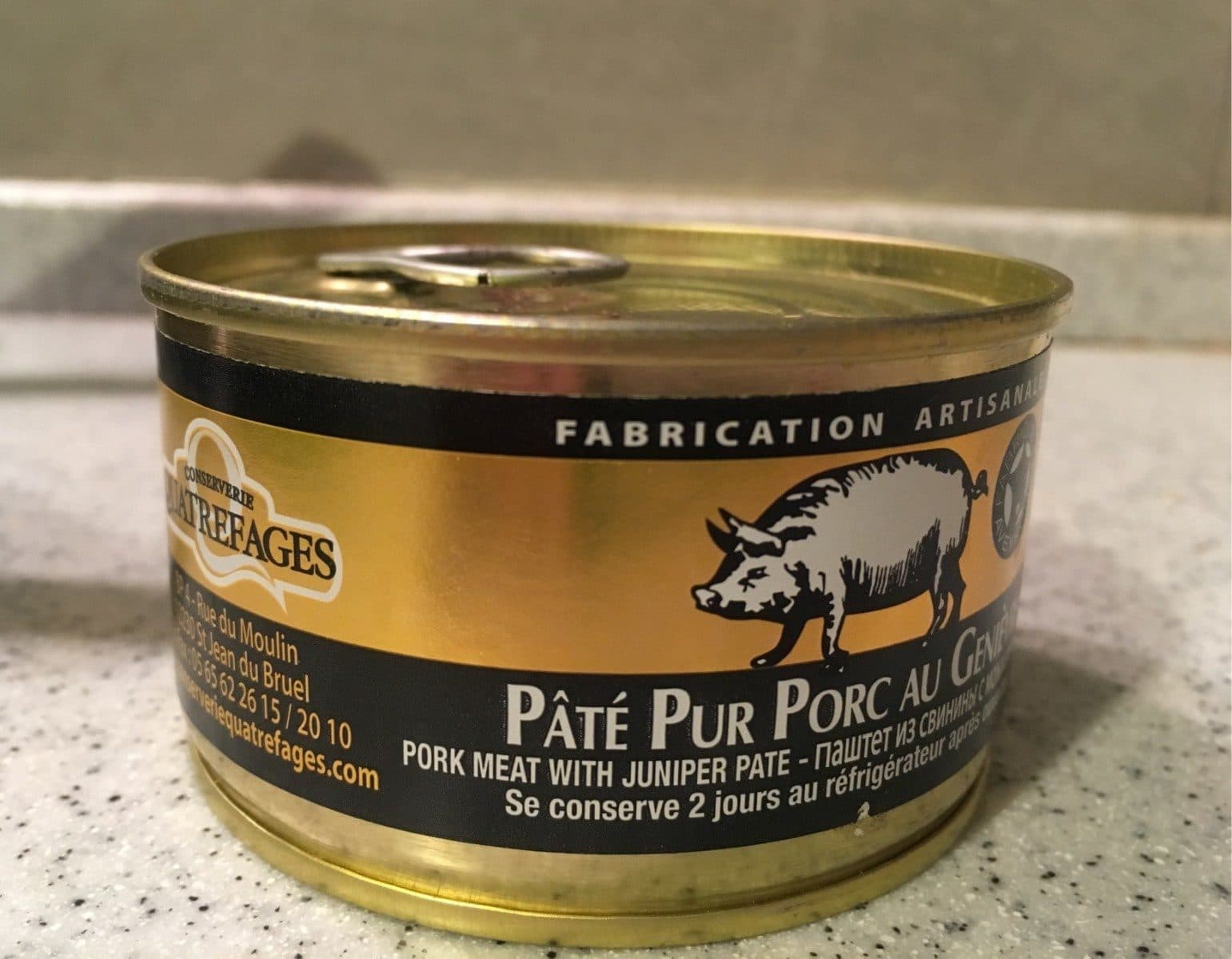 Quatrefages Pâté pur porc au genièvre packshot