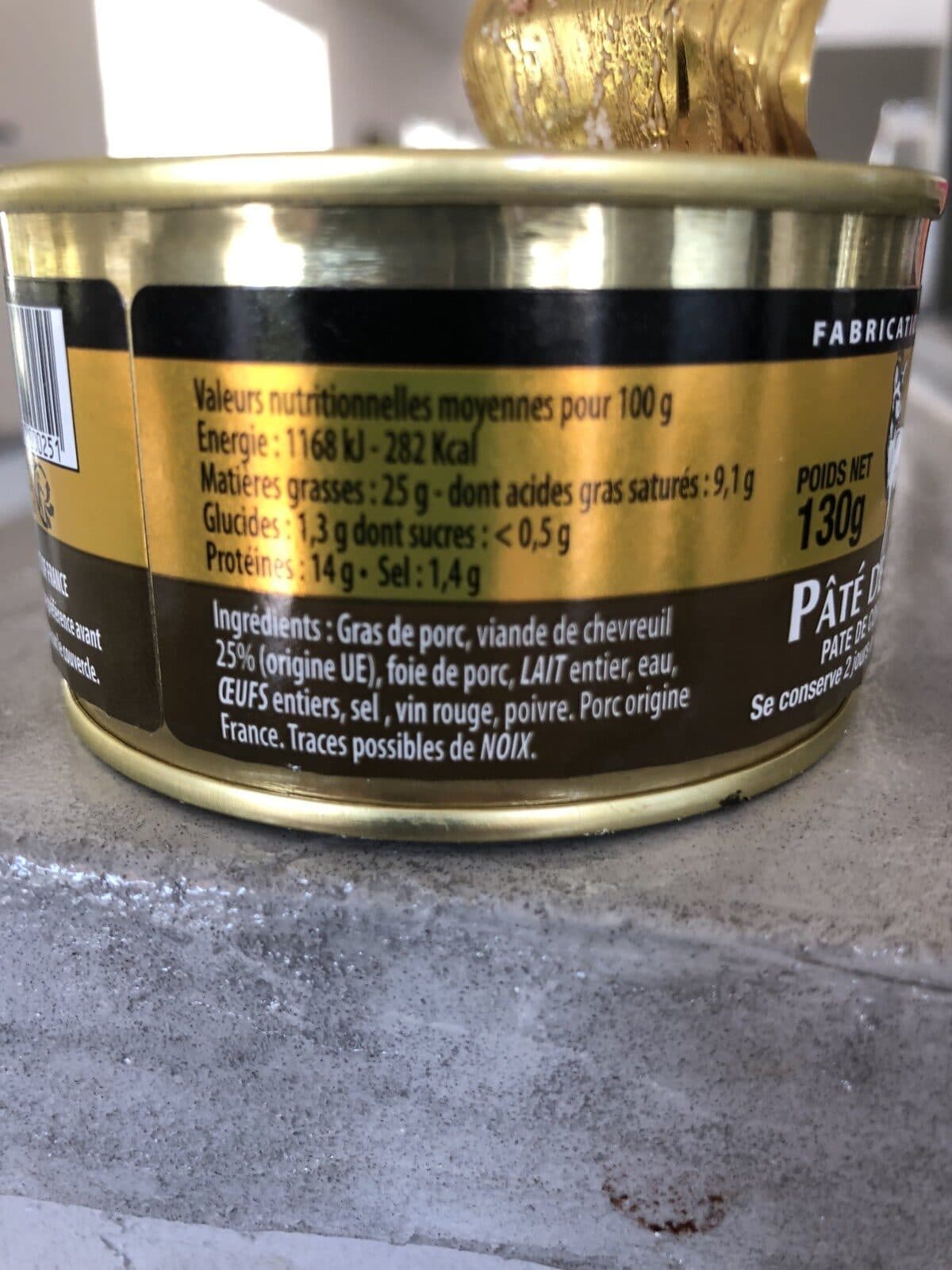 Quatrefages Pâté de Chevreuil packshot