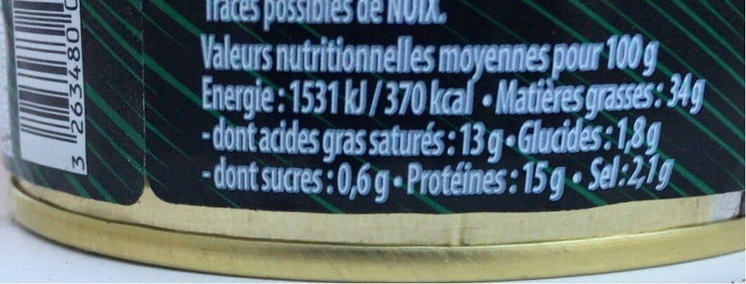 Conserverie Quatrefages Pork Pate Flavoured With Roquefort Cheese (130G) packshot