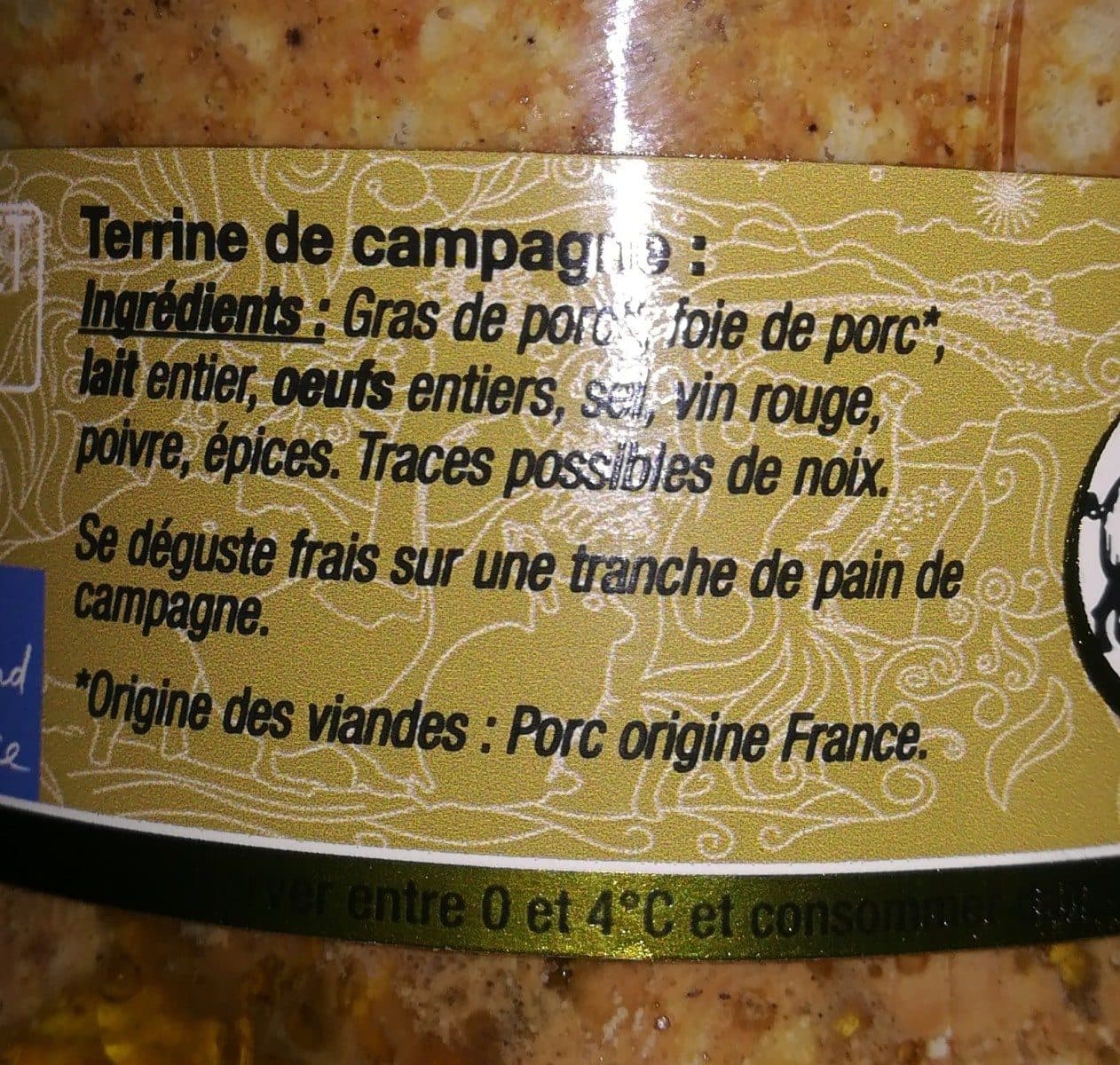 Open Food Facts Terrine de campagne packshot