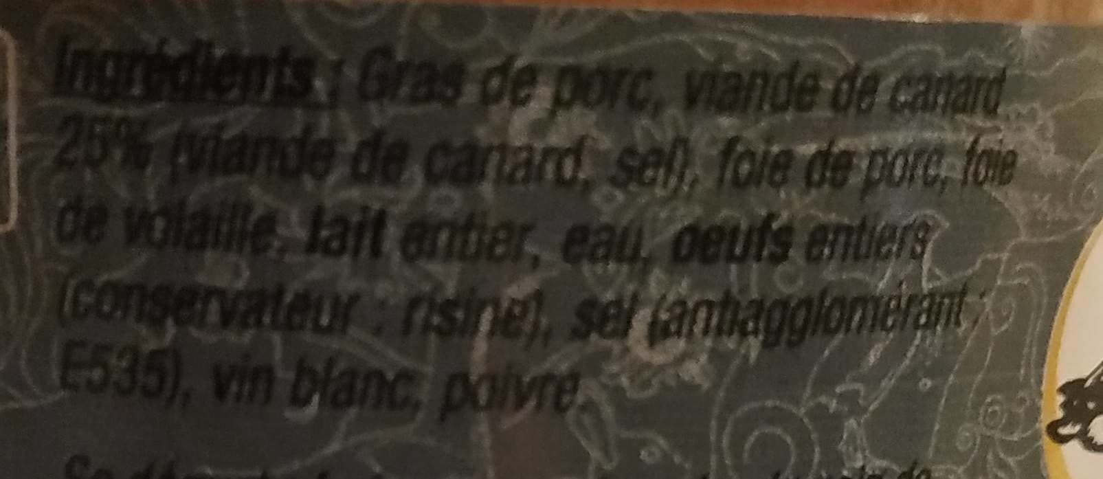 Open Food Facts Terrine de canard QUATREFAGES packshot