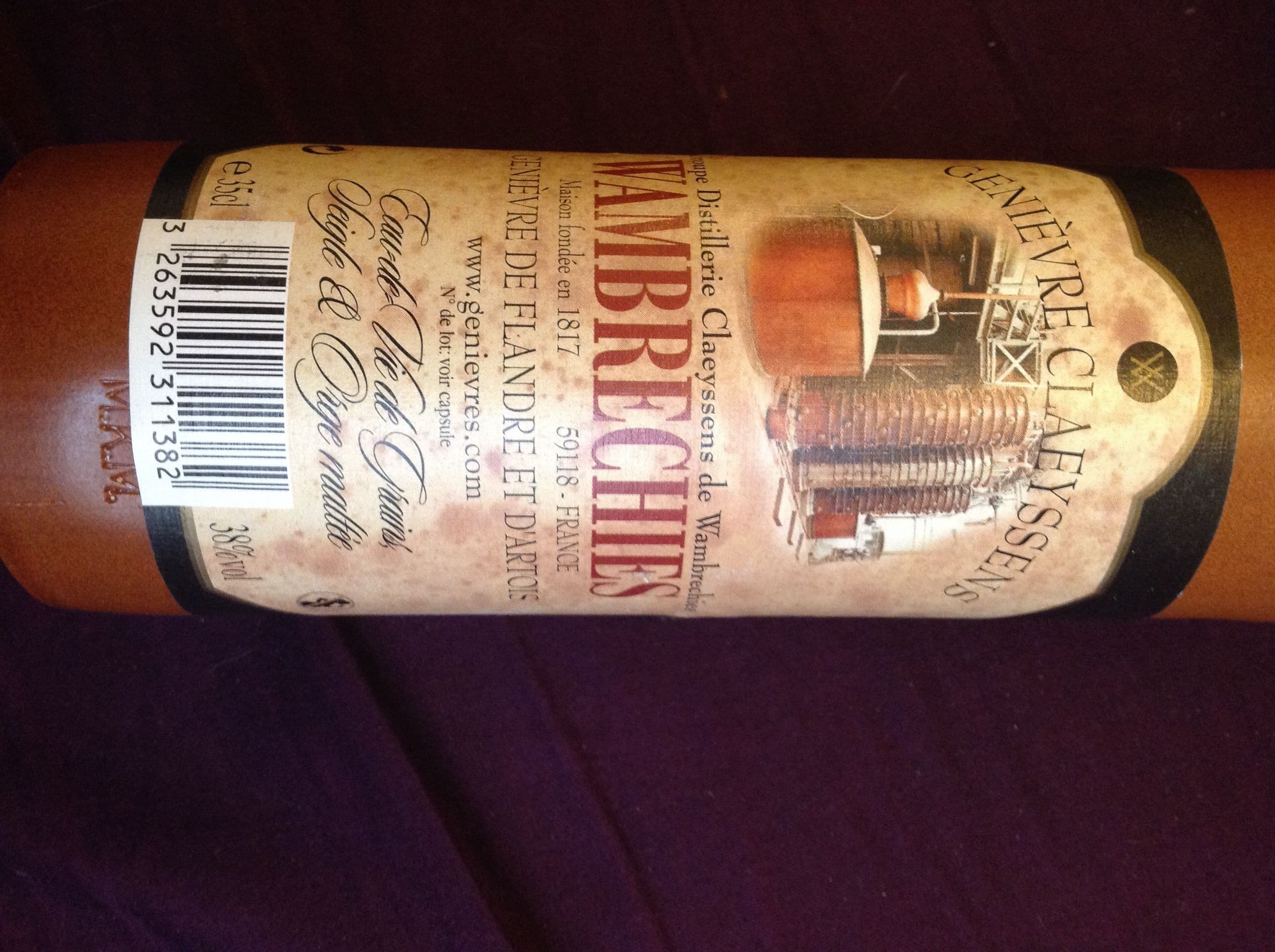 Distillerie Claeyssens de Wambrechies Genièvre Claeyssens packshot