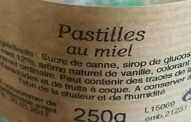 Apidis Pastilles au miel multifloral packshot