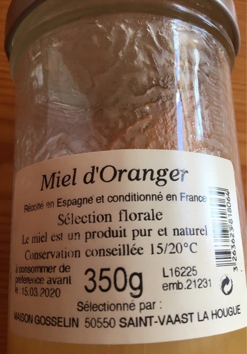 Apidis Miel d oranger packshot