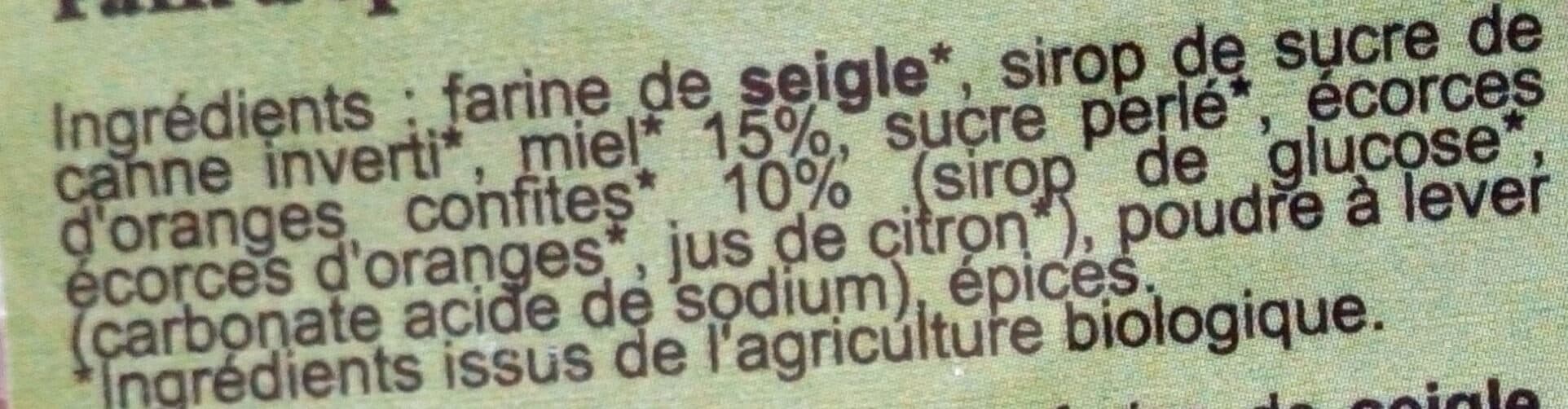 Apidis Pain d'épices au miel à l'ancienne Orange packshot