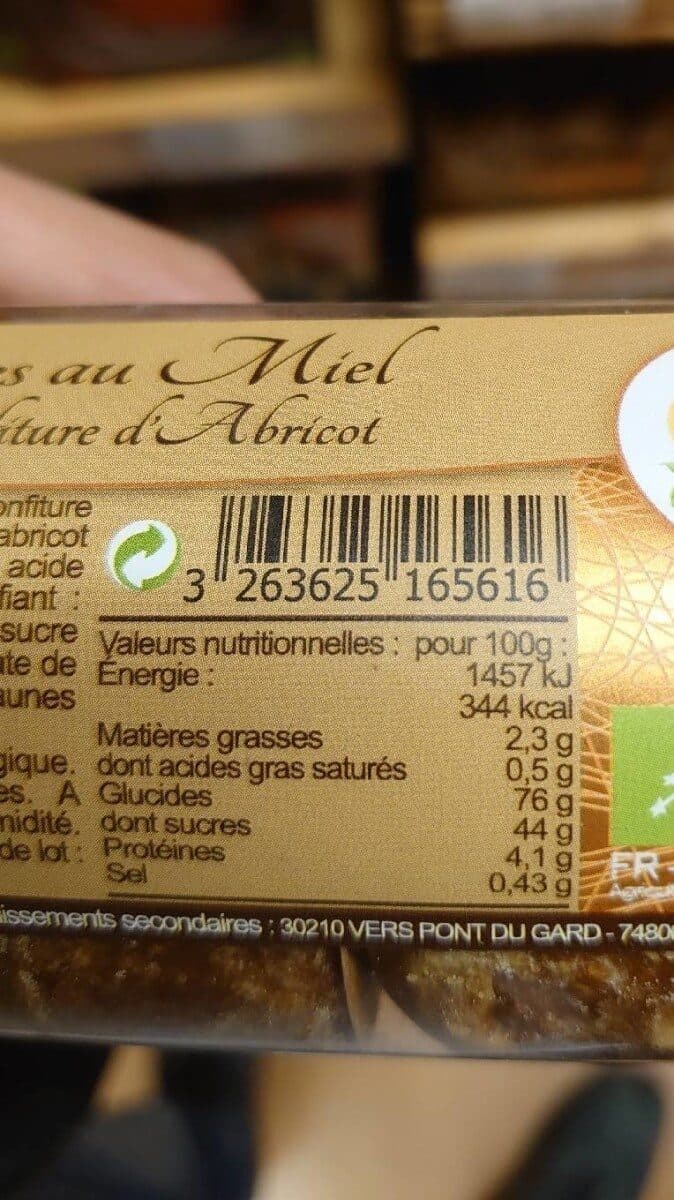 Apidis Nonnettes Au Miel Fourrées à l’Abricot packshot