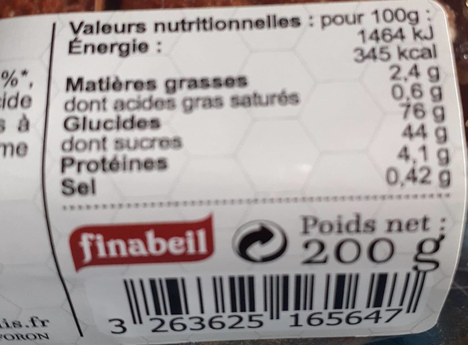 FINABEIL Nonnettes Fourrées Abricot X6 200G packshot