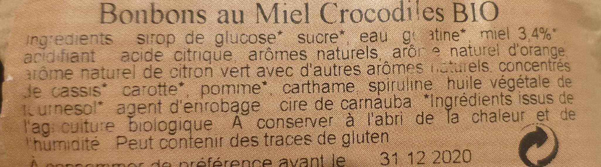 Gabriel Confiseries au miel crocodiles bio packshot