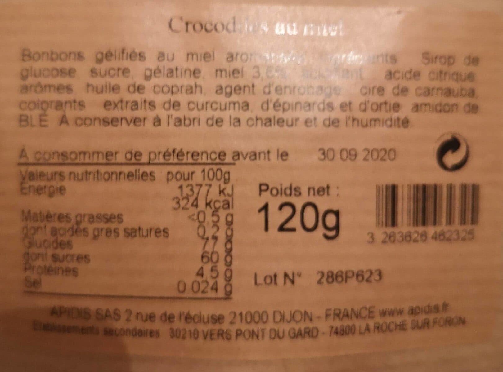 Open Food Facts Bonbons Crocodiles packshot