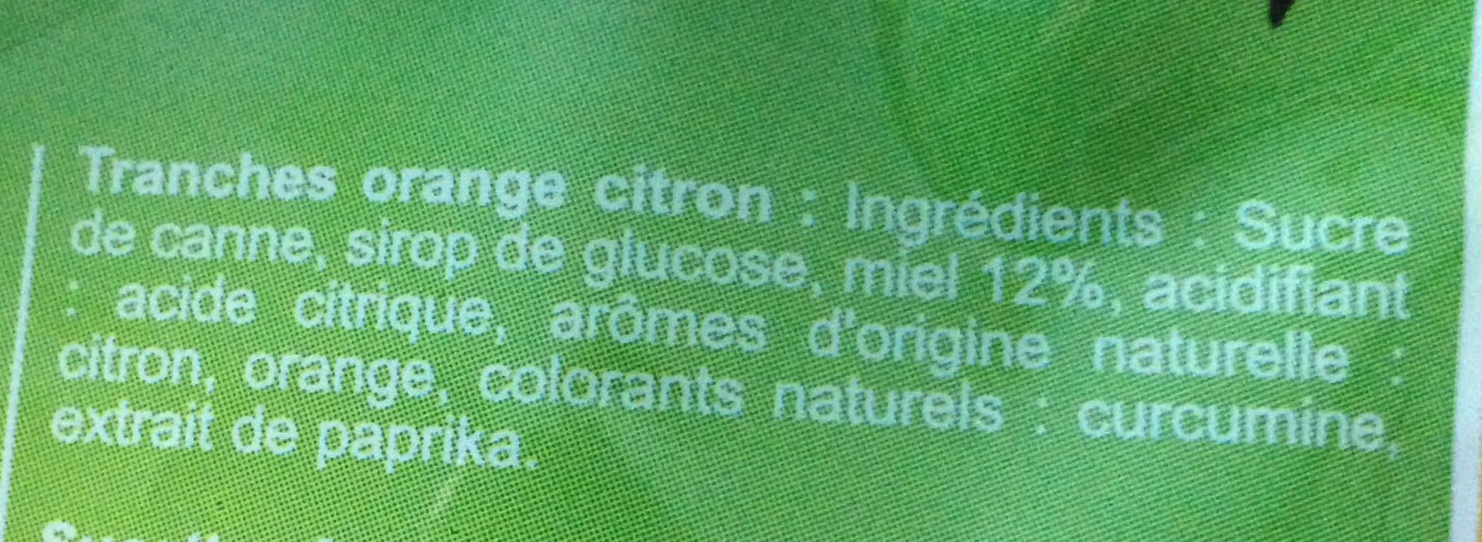 Apidis Bonbons Tranches Orange Citron 120G packshot