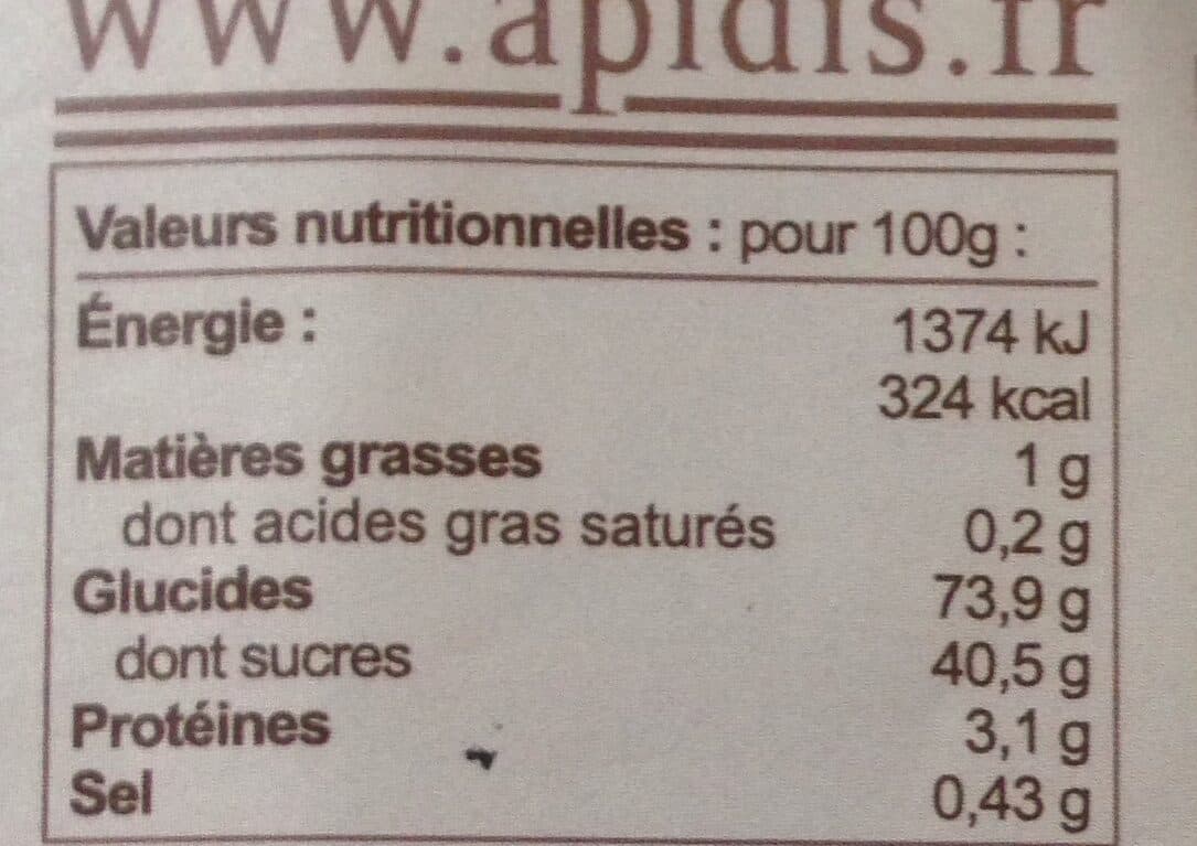 Apidis Pain épice Figue 300G packshot