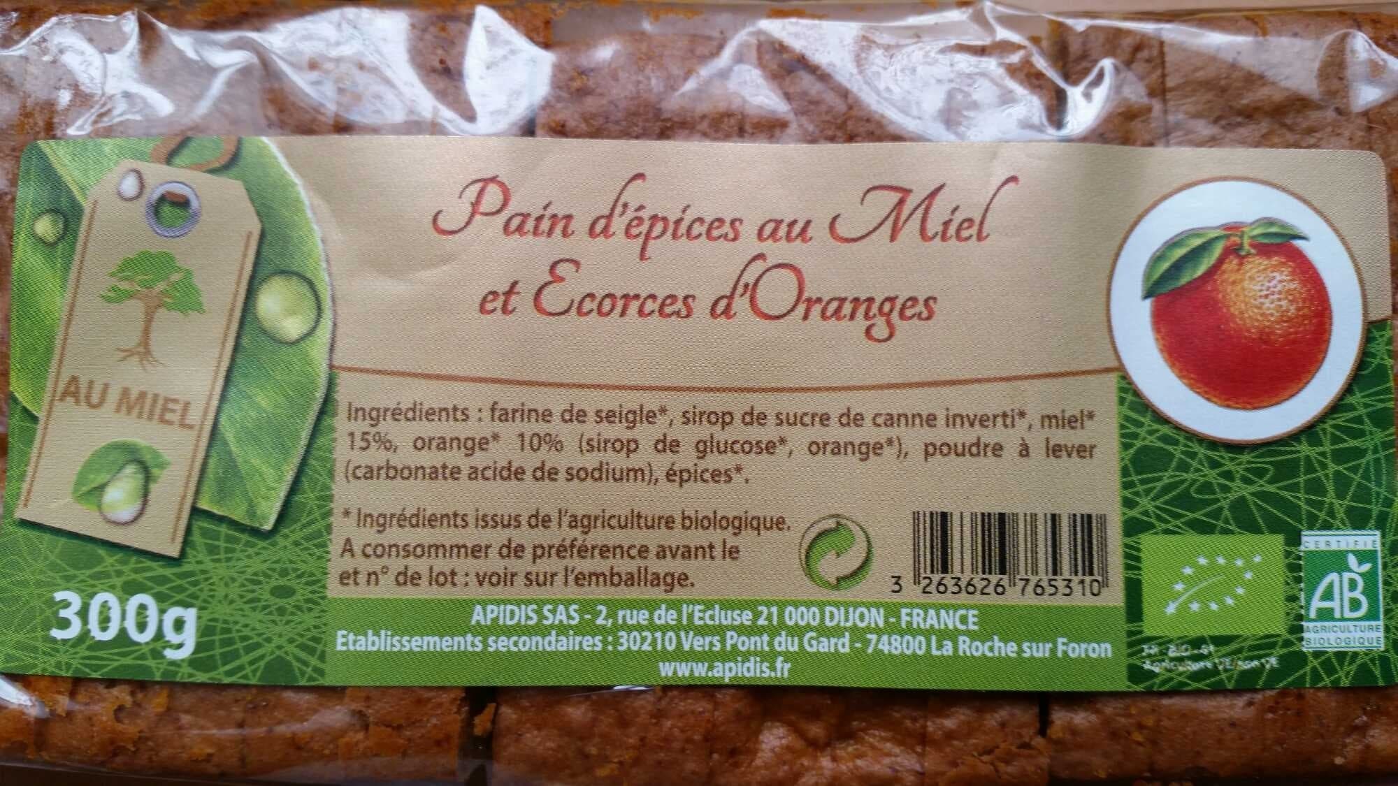 Apidis Pain d'épices au miel et écorces d'oranges packshot