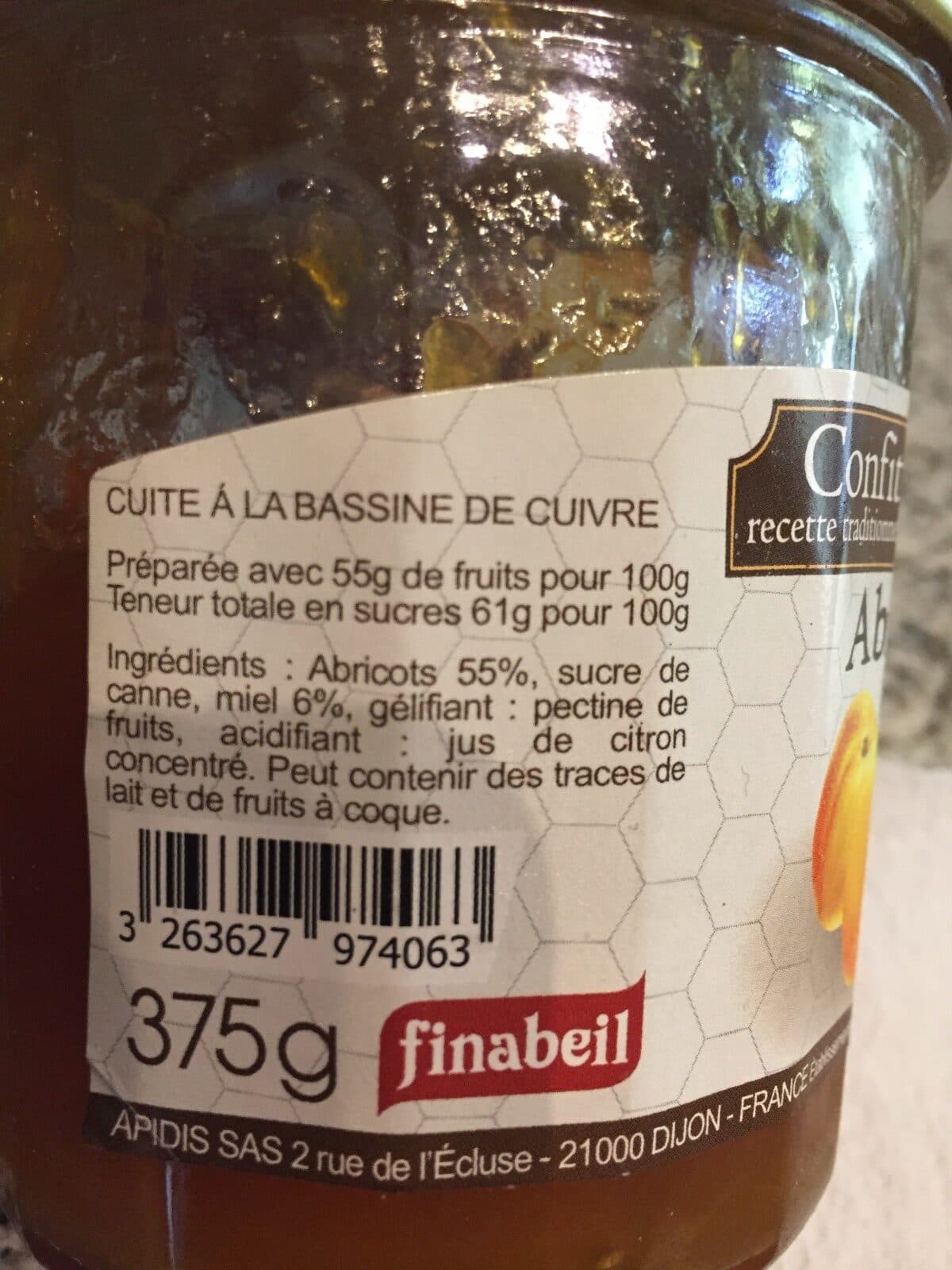Finabeil Confiture Abricots packshot