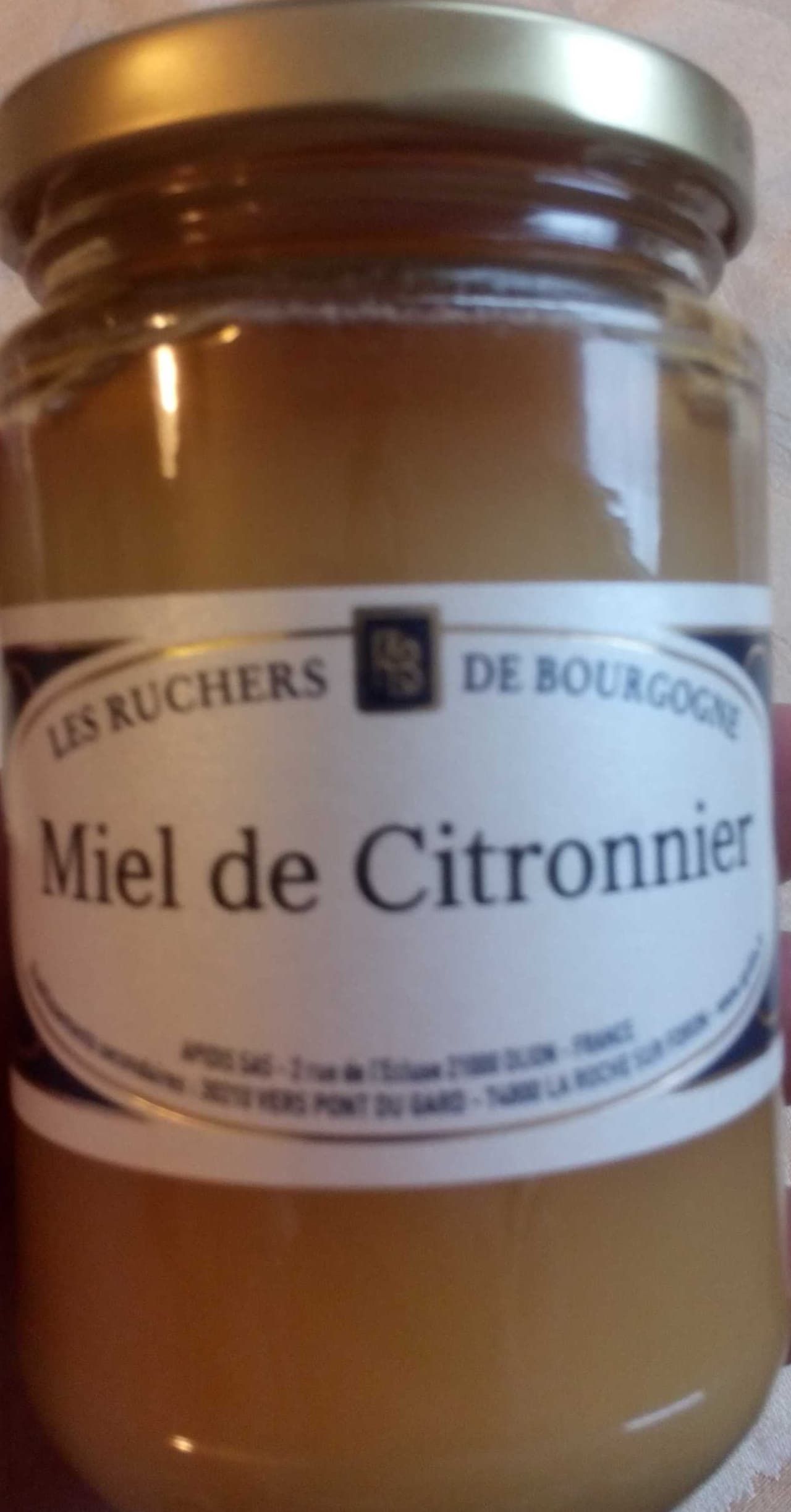 Les Ruchers de Bourgogne Miel de citronnier packshot