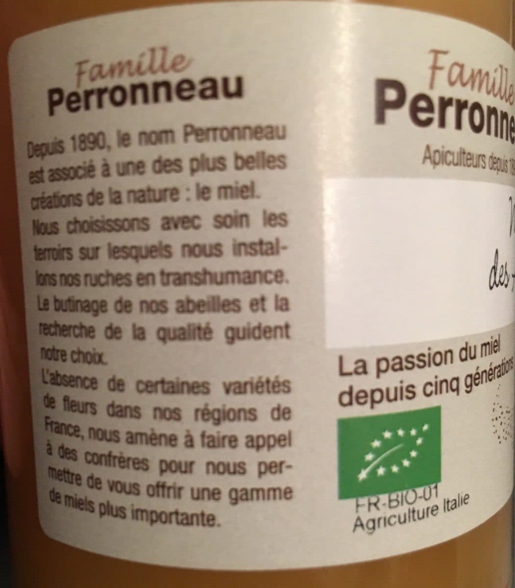 Famille Perronneau Miel des alpes packshot