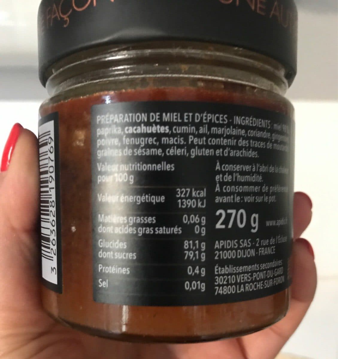 Open Food Facts n 5 miel & epieces packshot