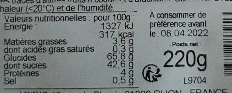 Bon Cap Pain d'épices au miel Cerises Amandes packshot