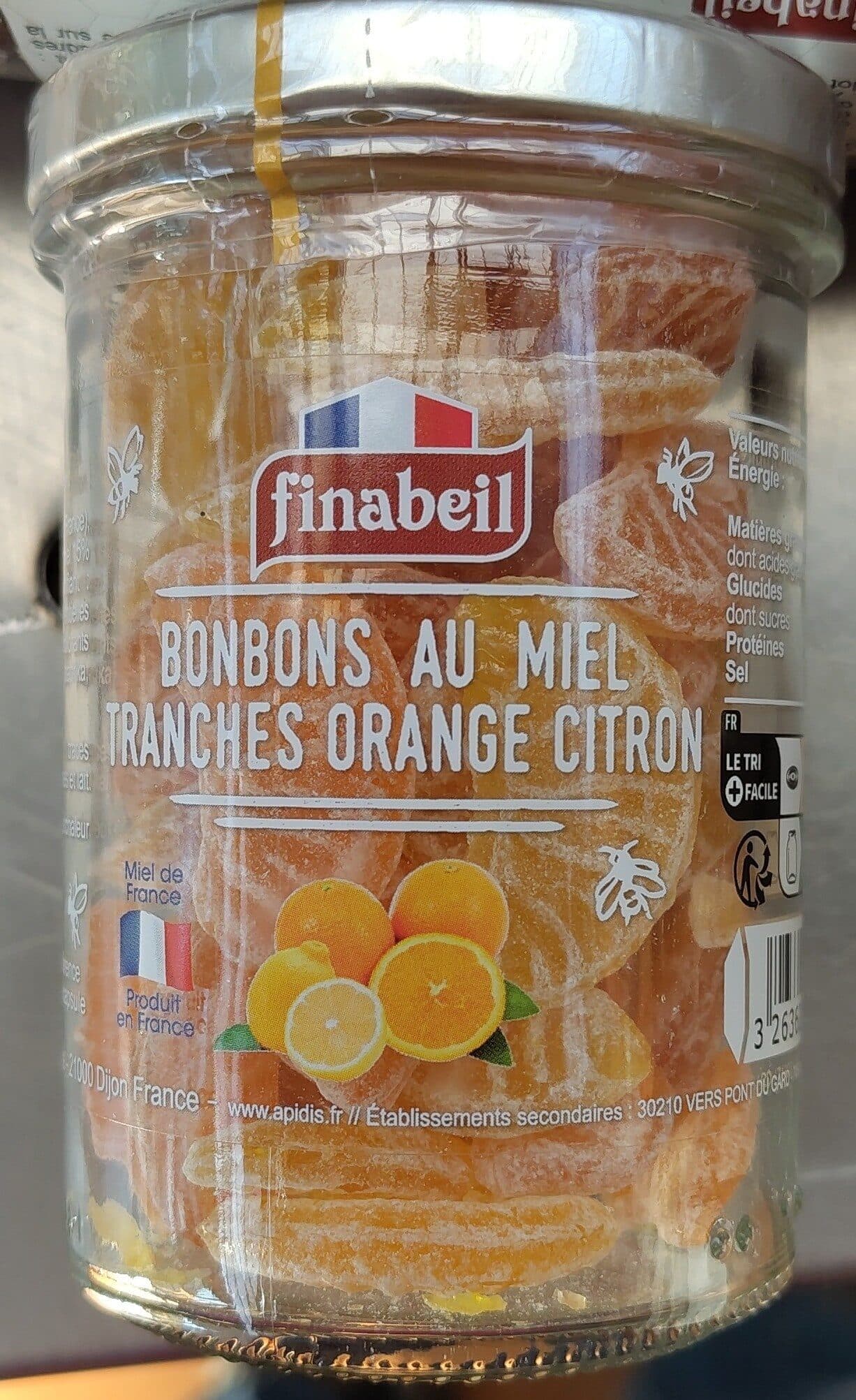 Famille Perronneau Bonbons au miel orange-citron packshot