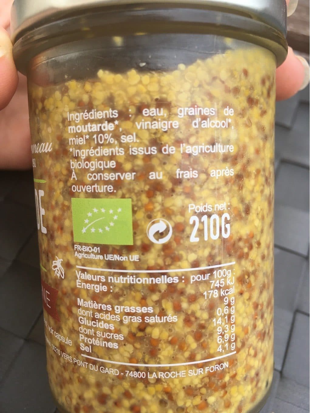 Famille Perronneau Moutarde au miel packshot