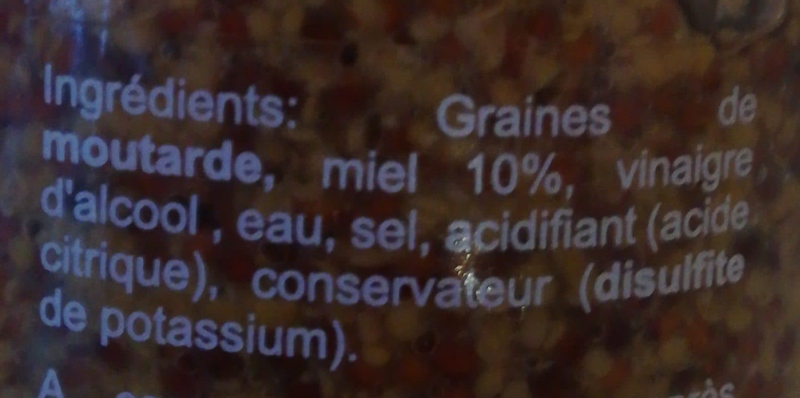 Open Food Facts Moutarde au miel à l'ancienne packshot